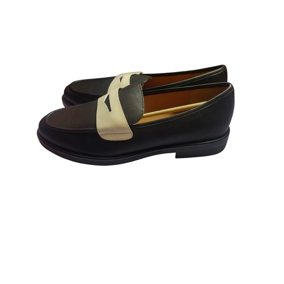 Gentle Souls Kenneth Cole Cybil Black Leather Penny Loafers Womens 11 GS24CYB05 - Picture 3 of 8